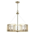 thumbnail image 2 of Golden Lighting 6068-5 BCB Marco 5-Light Chandelier in Brushed Champagne Bronze with Clear Glass, 2 of 7