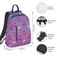 thumbnail image 4 of Game Kirby Backpack Bookbag School Bag Unisex Daypack Lightweight Adjustable Satchel Travel Bag, 4 of 8