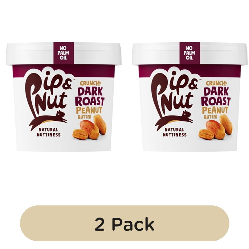 Pip & Nut Dark Roast Ultimate Peanut Butter 1kg, British Import (Pack of 2)