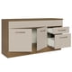 thumbnail image 4 of Mueble de Cocina Para Tarja MADESA 150 cm 2 Cajones 2 Puertas Marrón/Crema Agata, 4 of 5