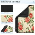 thumbnail image 4 of WOBOGO Red and Green Floral Pattern Seat Belt Cover 2 Piece Soft Comfort Driving Shoulder Pad Suitable for All Cars and Backpacks, 4 of 8