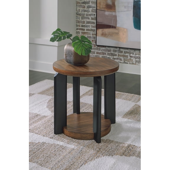 Signature Design by Ashley Kraeburn End Table, Brown/Black