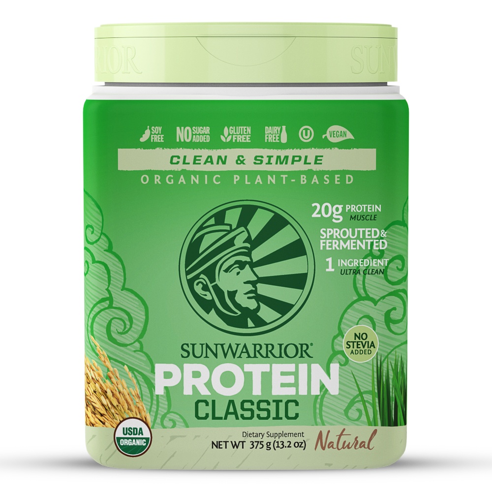 Sunwarrior Classic Organic Brown Rice Protein, Natural 15 Servings