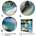 thumbnail image 3 of Designart "Coastal Sentinel Pelican Photo" Animals Framed Wall Art Decor - Modern Blue Pelican Entryway Framed Wall Art, 3 of 6