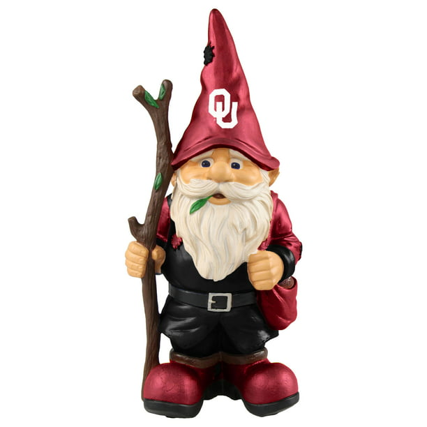 Oklahoma Sooners Holding Stick Gnome, Michigan State University Garden Gnome
