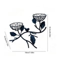 thumbnail image 3 of Cadancy Metal Branch Bird Nest Decorative Candle Holder Table Centerpiece Tea Light Stand Dining Room Vintage Home Decor Wedding Party Ornament Fireplace Mantle Decoration Gift, 3 of 6