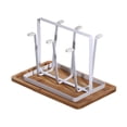 thumbnail image 3 of Estante para tazas Estante para secar botellas 6 Portavasos Colgador Organizador de cocina Soporte de exhibición moderno Organizador de tazas Estante Blanco, 3 of 9