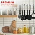 thumbnail image 5 of Cooking Utensils - 10 Nylon Stainless Steel Kitchen Supplies - Non-Stick and Heat Resistant Cookware set - New Chef's Gadget Tools Collection - Great Silicone Spatula - Best Holiday Gift Idea., 5 of 7