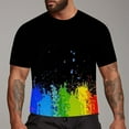 thumbnail image 2 of Ketyyh-chn99 Mens Workout Shirts Classic Fit T Shirt Short Sleeve Crew Neck Tee Tops Black,S, 2 of 4