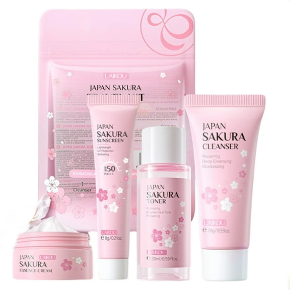 Set de cuidado de la piel, nuevo tamaño de viaje de Irven Sakura para niñas adolescentes