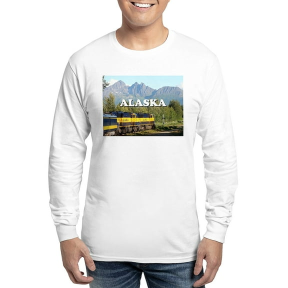 CafePress - Alaska Railroad Engine Locomot Long Sleeve T Shirt - Unisex Cotton Long Sleeve T-Shirt
