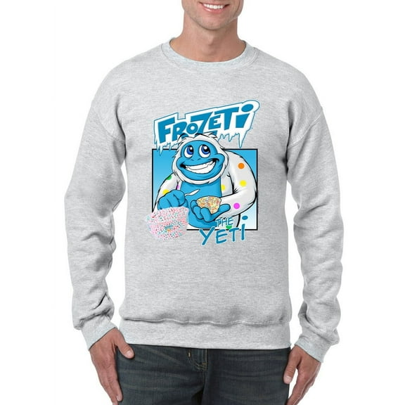 Frozeti the Yeti - Cool Dippin’ Dots Ice Cream Graphic Men's Sweatshirt