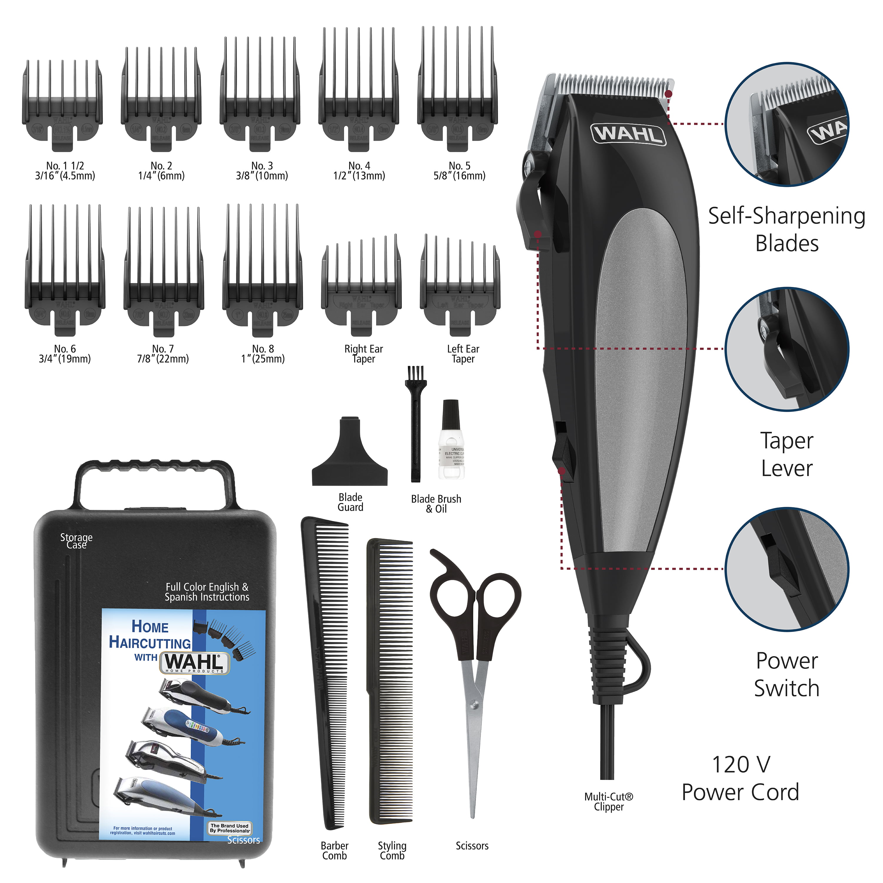 wahl homecut complete hair clipper kit