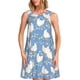 thumbnail image 1 of Disketp Funny Chicken para Vestido sin Mangas para Mujeres, Vestidos de Verano para Mujeres, Casual y Holgado para la Playa, 1 of 7