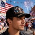 thumbnail image 5 of TOWED22 250 Anniversary USA Hat - 250 Year American Anniversary Hat Eagle Liberty Bell Statue of Liberty Patriotic Embroidered Hats C, 5 of 9