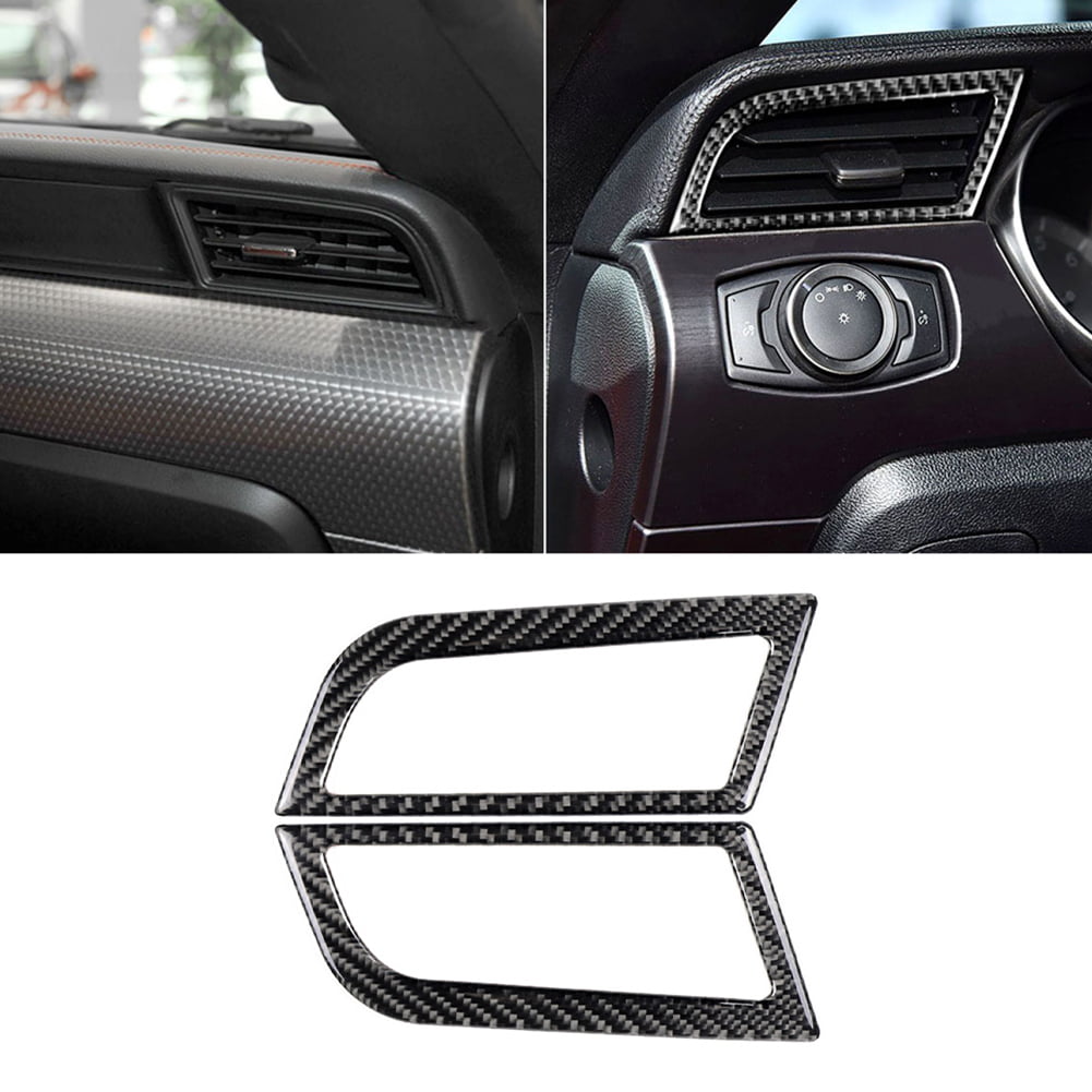 Interior Rear Car Door Panel Decorative Sticker Cover Trim Kit for Mustang 15-19