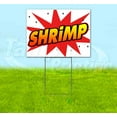 thumbnail image 1 of Wbg Shrimp (18" x 24") Yard Sign, Includes Metal Step Stake, 1 of 6
