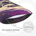 thumbnail image 3 of Naloa Astronaut Floating purple Space Pillowcase, Throw Pillowcase, Wrinkle-Free, Stain-Resistant with Hidden Zipper for Bedroom Sofa-14"x20", 3 of 6