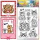 thumbnail image 1 of Sellos transparentes de silicona con diseño de gato y hilo para manualidades, álbumes de recortes, diarios, fotos, tarjetas decorativas., 1 of 9