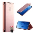 thumbnail image 5 of Redshield Compatible with Samsung Galaxy S10 Flip Case, [Purple/Blue] Transparent Metallic MIrror Flip Case with Kickstand & Mirror Effect, 5 of 18