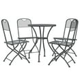 thumbnail image 2 of vidaXL 3 Piece Patio Dining Set Expanded Metal Mesh Anthracite, 2 of 10