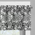 thumbnail image 5 of Ambesonne Black and White Valance & Curtain, Victorian Lace, 55"x24", Black White, 5 of 6