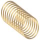thumbnail image 1 of Anillos atrapa sueños Uxcell de 12 piezas, aro redondo de macramé de metal de 1.8 pulgadas para corona de boda DIY [Oro], 1 of 1