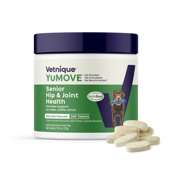 Vetnique YuMOVE Senior Dog Joint Supplement Chewable Tablets with Glucosamine, 240 ct