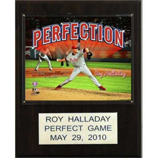 C & I Collectables 1215HALLPERF MLB Roy Halladay Jeu Parfait Philadelphia Phillies Joueur Plaque