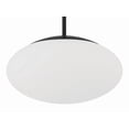 thumbnail image 3 of 56894-FB-WG Craftmade Lighting Gaze - 1 Light Pendant In Contemporary Style-8 Inches Tall and 14 Inches Wide-Flat Black Finish-White Glass Color, 3 of 6