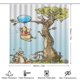 thumbnail image 2 of Juego de 4 cortinas de ducha de Winnie The Pooh con alfombrillas antideslizantes, tapa de inodoro y alfombrilla de baño, cortina de ducha impermeable con dibujos animados para niños con 12 ganchos,, 2 of 8