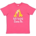 thumbnail image 3 of Inktastic My Nani Loves Me Giraffe Youth T-Shirt, 3 of 5