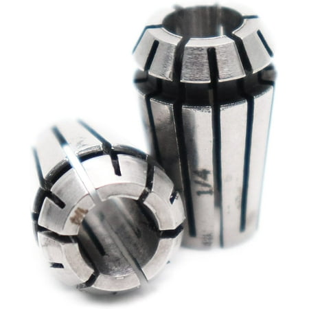 

2pcs ER11 1/4 Spring Collet Precision Mill Chuck Collet CNC Engraving Machine & Router Milling Lathe Tool Holder
