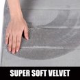 thumbnail image 2 of Olanly Memory Foam Contour Toilet Bath Rug, U-Shaped Non Slip Absorbent Thick Soft Washable Bathroom Rugs, Floor Carpet Bath Mat for Bathroom Sink Toilet 20 x 24 , Grey, 2 of 7