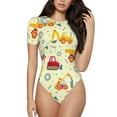 thumbnail image 1 of Balery Heavy Equipment Body de cuello redondo de manga corta para mujer Tops de manga corta Tops básicos-X-Large, 1 of 7