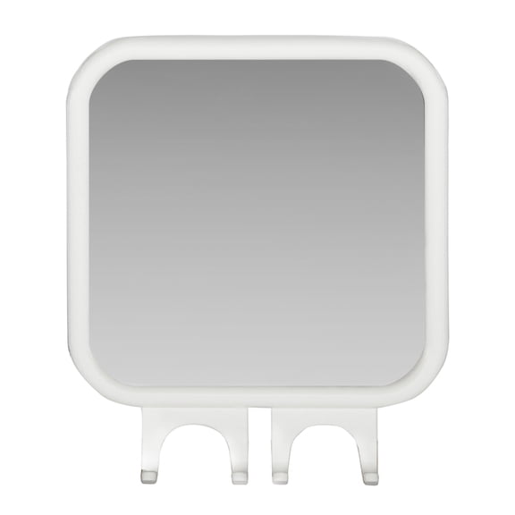 Kenney Gray Square Fogless Suction Cup Mount Shower Mirror