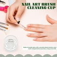 thumbnail image 7 of Sekonow 4 Pack Acrylic Nail Brush Cleaner Dappen Dish with Lid, Mesh Layered Nail Art Brush Monomer Liquid Wash Cup Glass Removal Jar for Sequins Glitter Powder, 1.5in High, 7 of 7