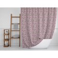 thumbnail image 5 of S4Sassy Pink Cabbage Leaves Waterproof Bathroom Shower Curtain With Roller Rings Hook-60 x 84 Inch, 5 of 6