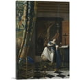 thumbnail image 1 of ARTCANVAS The Allegory Of The Faith 1670 Canvas Art Print by Johannes Vermeer - Size: 26" x 18" (0.75" Deep), 1 of 9