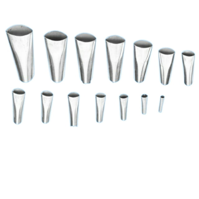 Kitchen Tool Set 14Pcs Finisher Caulking Nozzle Kitchen Push Rod Stainless Steel Applicator Tool Stainless Steel Rods