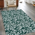 thumbnail image 2 of Area Rugs for Living Room Bedroom, Dark Green Spring Floral 4'x6' Rug Washable Carpet Runner Indoor Outdoor, Farmhouse Flowers Elegant Pastoral Non Slip Accent Floor Mats Rug for Kitchen, Office, 2 of 8
