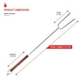 thumbnail image 2 of Nexgrill 37-Inch Roasting Stick – Dual Fork Marshmallow Skewers with Wooden Handle and Hanging Loop, Ideal for Marshmallows, Hot Dogs, Fire Pits, Camping, BBQ, and Grilling – 530-0023A, 2 of 5