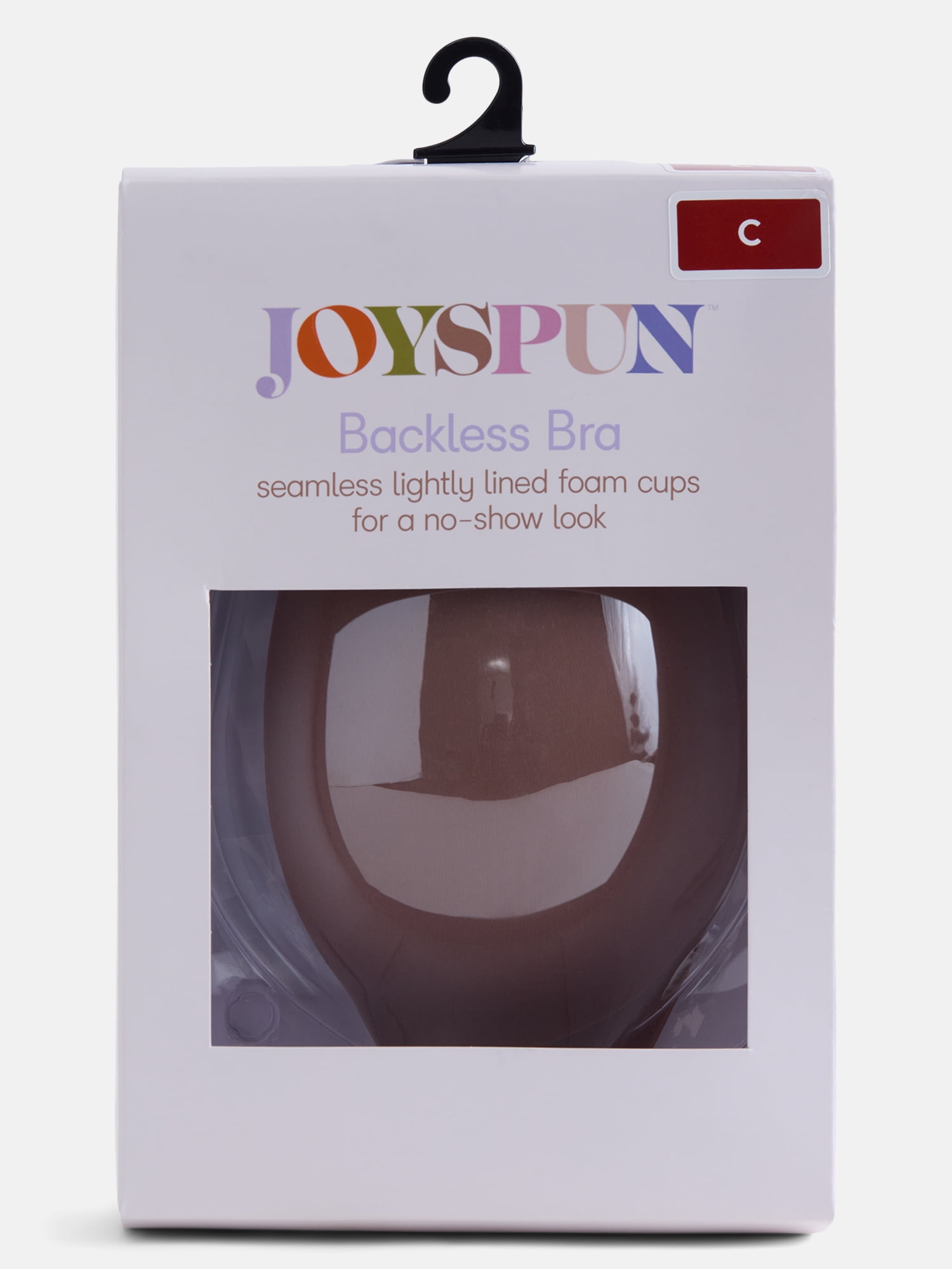 Joyspun Women's Seamless Lightly Lined Backless Bra, Sizes A-D