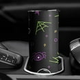 thumbnail image 3 of Vintage Halloween 20oz Skinny Tumbler - Skeleton Bat Design Double Wall Vacuum Insulated Cup, 3 of 7