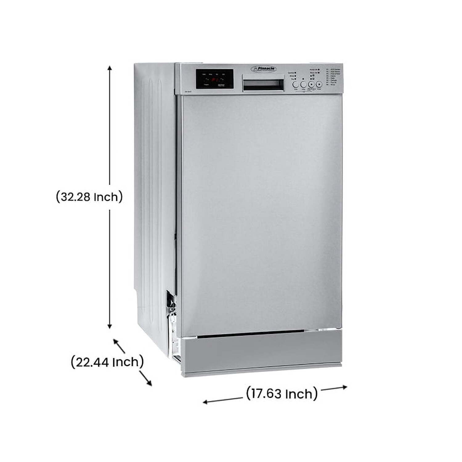 Equator18" Built in Dishwasher 10 Place8 Wash 1/2Load Sensor Wash110V E-Star