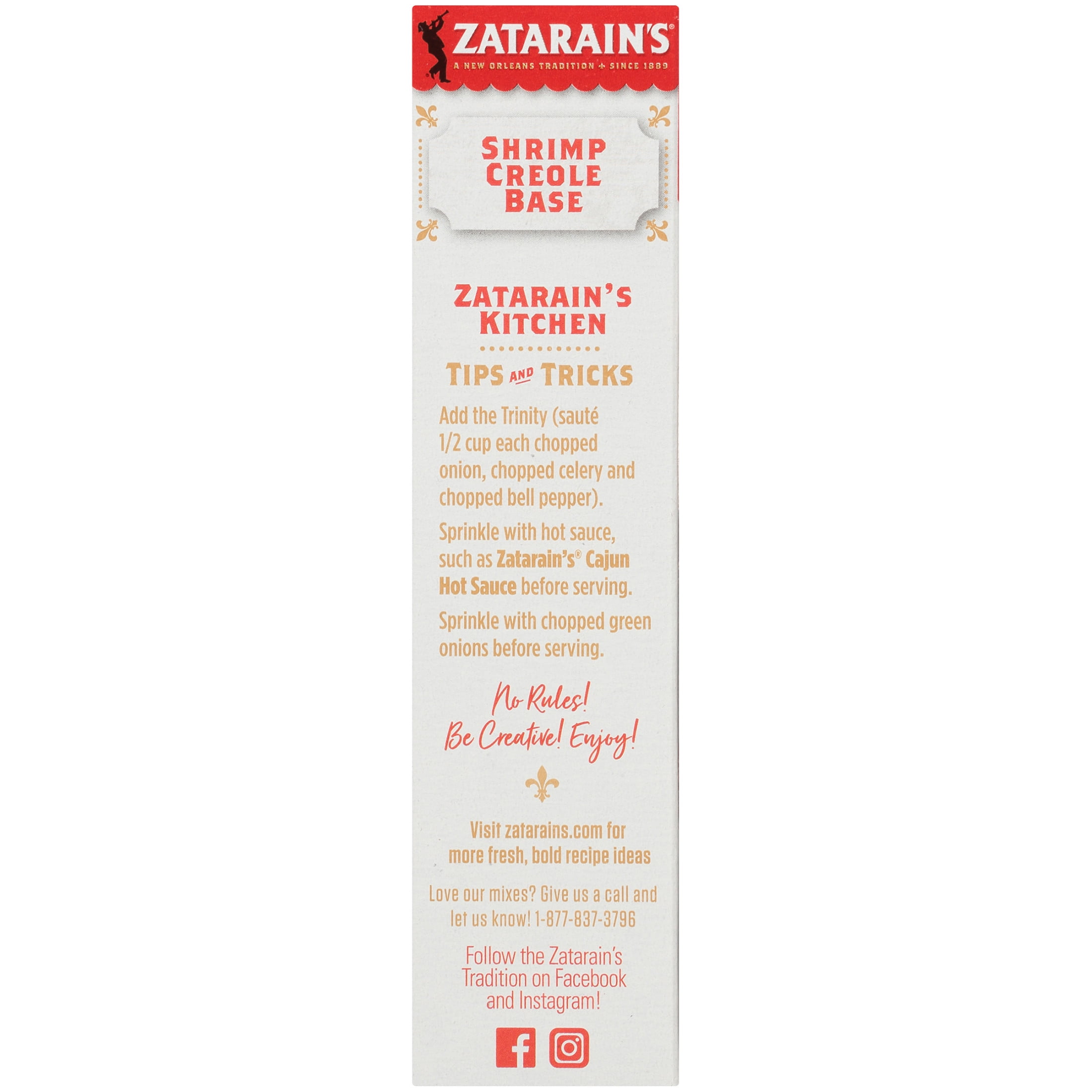 (6 pack) Zatarain's Shrimp Creole Base, 2.0 oz Box