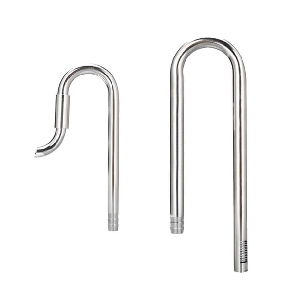 Tubo de entrada de agua de 12 mm y 16 mm para filtro de acuario, de acero inoxidable, para peces. 12 salidas 16 entradas