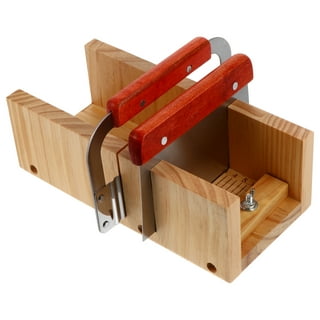 Solid Oak Soap Cutting Box With Wavy and Straight Cutters, Wooden Soap Loaf  Cutter, Homemade Soap Making Kit Supplies 