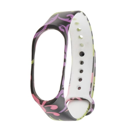 Kotyreds Silicone Multicolor Printed Watch Bracelet Strap for Xiaomi Mi Band 3 (07)