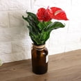 thumbnail image 4 of Kritne Artificial Flower Bouquet,Plastic Artificial Plant  Red Anthurium Flowers Bouquet Wedding Home Garden Decor, Artificial Flower, 4 of 7